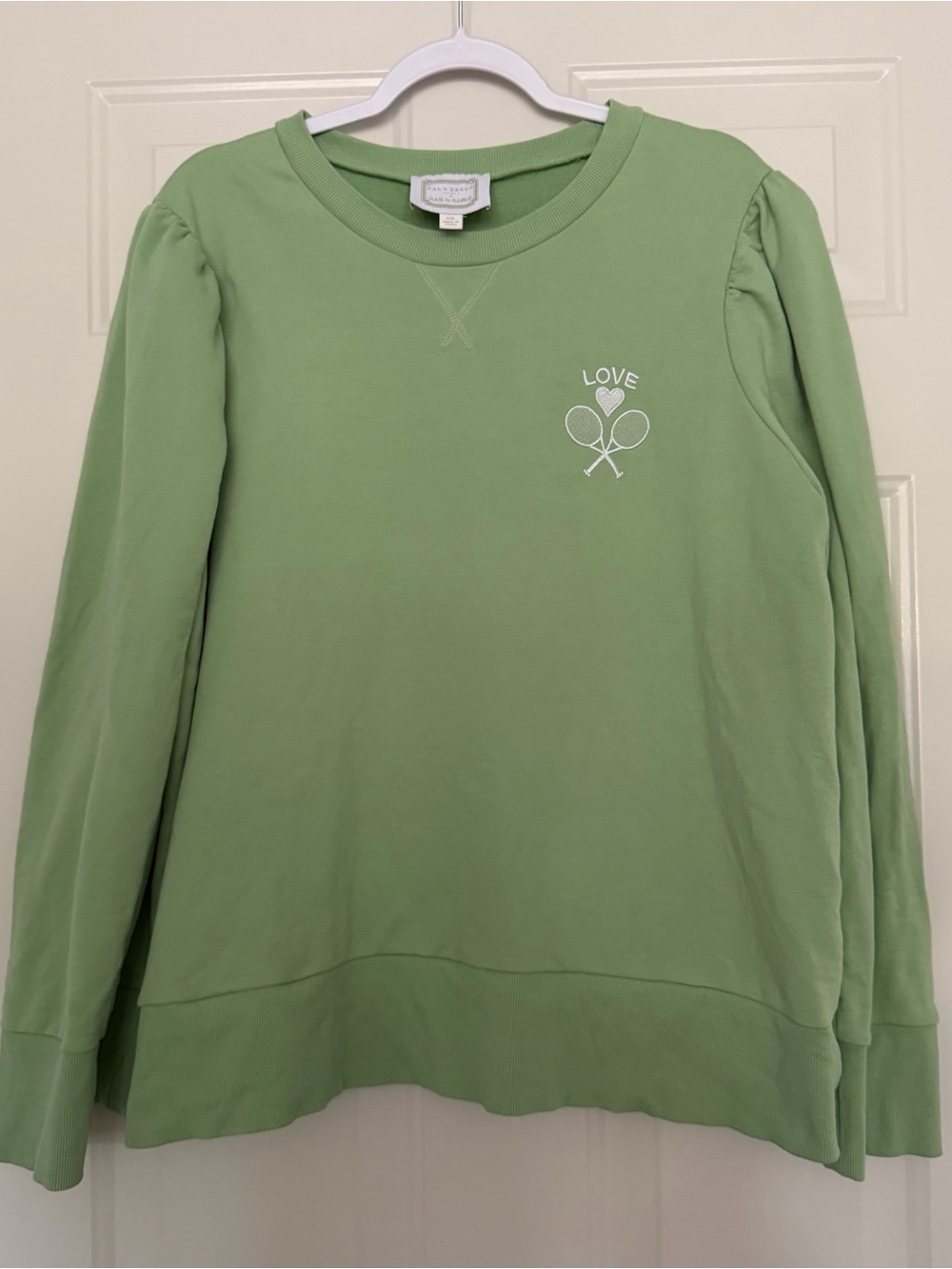 Preppy Palm Beach Lately Sail to Sable Green Tennis Sweatshirt XXL Country Club